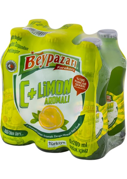 C Vitaminli Limon Aromalı Maden Suyu 6 x 200 ml