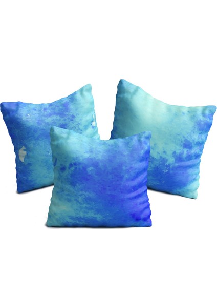 Mavi Bulut Temalı Üçlü Yastık Kılıfı Seti fiyatları