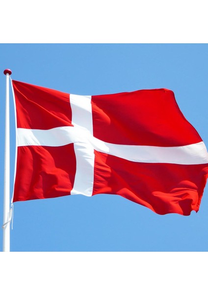 Danimarka Gönder Bayrağı Raşel Kumaş 70 x 105 cm
