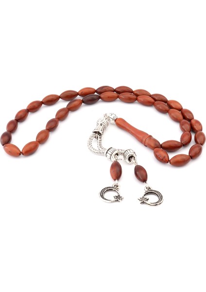 Çif Ay Yıldız Püsküllü Arpa Kesim Tesbih