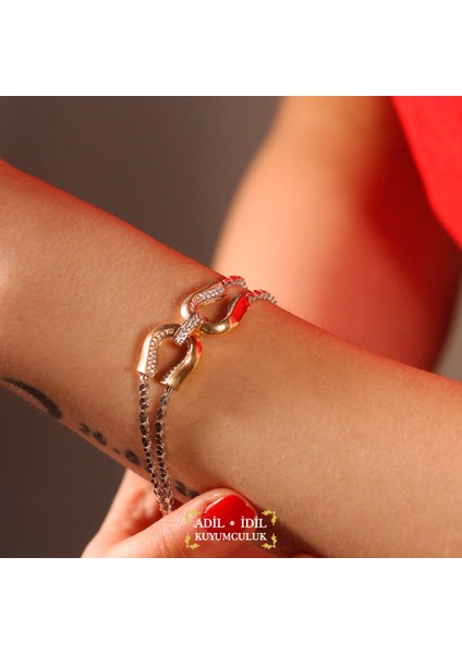 Adil Idil Kuyumculuk Taşlı Özel Tasarım Bileklik