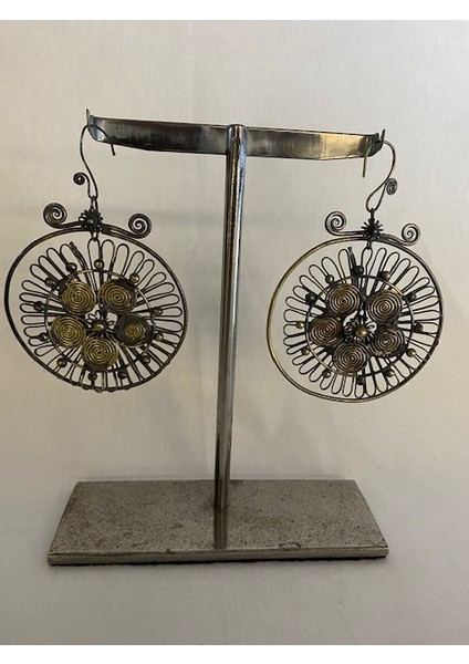 Dekoratif Metal Stantlı Tel Kırma Küpe fiyatları