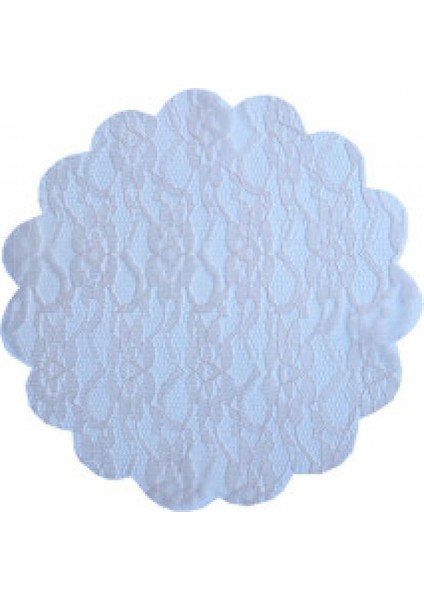 Organze Dantel Desenli Krem 22CM P100