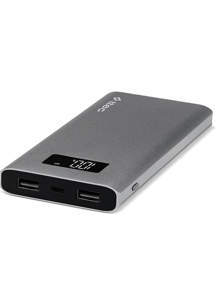 AlumiSlim LCD 10000mAh Taşınabilir Şarj Aleti - Uzay Grisi 2BB130UG