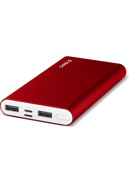 AlumiSlim S 10.000mAh Taşınabilir Şarj Aleti Powerbank Kırmızı