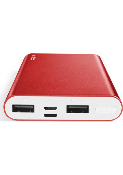 AlumiSlim S 10.000mAh Taşınabilir Şarj Aleti Powerbank Kırmızı