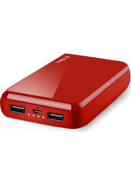 ReCharger 10000mAh Taşınabilir Şarj Aleti - Kırmızı