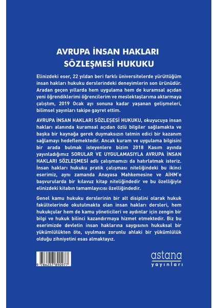 Avrupa Insan Hakları Sözleşmesi Hukuku - Ilyas Doğan