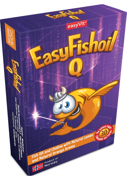 Easyfishoil Q Omega 3 Çiğnenebilir 30 Jel Tablet