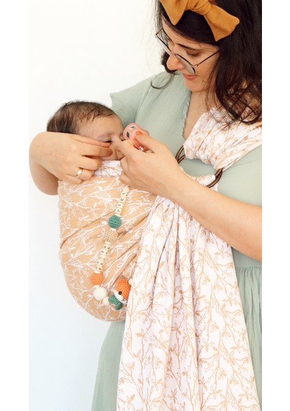 Halka Sling - Babysling - Spring Branch- Bebek Taşıyıcı - Pamuk - Taşıma Şalı