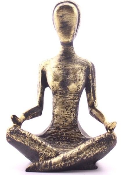 Yoga Yapan Kız Eskitme Biblo
