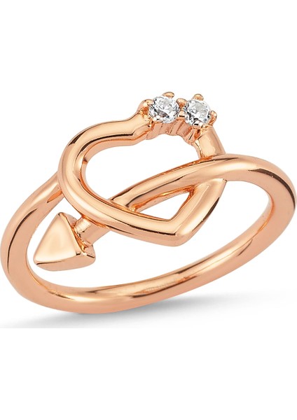 Altınsepeti Rose Gümüş Kalbimde Ok Yüzük G177YZR2