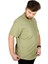 Buyuk Beden Erkek Kısa Kol Hakim Yaka 20387 Yeşil 2