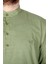 Büyük Beden Erkek Keten Likralı Ukol Hakim Yaka Gömlek 20388 Yeşil 3