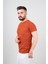 Extra Slimfit Sıfır Yaka Dokulu Erkek T-Shirt 3