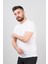 Extra Slimfit Sıfır Yaka Dokulu Erkek T-Shirt 2