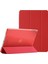 Fujimax Apple iPad 7. Nesil 10.2 A2200 A2197 A2198 A2270 Yatay Standlı Arka Sert P.c Uyku Modlu Premium Leather Smart Kılıf Kırmızı 1