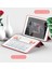 Fujimax Apple iPad 7. Nesil 10.2 A2200 A2197 A2198 A2270 Yatay Standlı Arka Sert P.c Uyku Modlu Premium Leather Smart Kılıf Kırmızı 4