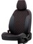 Hyundai I30 2007-2012 Özel Üretim Koltuk Kılıfı Madrid Design Tay Tüyü Siyah - Kırmızı 2