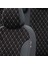 Opel Astra H 2006-2012 Özel Üretim Koltuk Kılıfı Madrid Design Tay Tüyü Siyah - Beyaz 3