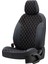 Renault Scenic 1997-2003 Özel Üretim Koltuk Kılıfı Madrid Design Tay Tüyü Siyah - Beyaz 2