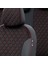 Store Volkswagen Passat 2005-2010 B6 Özel Üretim Koltuk Kılıfı Madrid Design Tay Tüyü Siyah - Kırmızı 3
