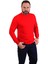 Eser - Bisiklet Yaka Sweatshirt - Cepli - Kırmızı 1