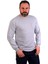 Eser - Bisiklet Yaka Sweatshirt - Cepli - Melanj Gri 1