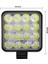 16 LED Kare Off Road Iş Makinası Çalışma Lambası Sis Farı 2