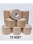 Bia Tape Kinesio 5 cm x 5 M -Ten Rengi Sporcu Bandı  12'li (Pakette 12 Adet) 1