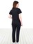 Siyah Likralı Alt Üst Forma Takım Scrubs 4