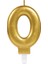 Altın Sarısı Renk 0 Rakamlı Numaralı Parti Mumu 1