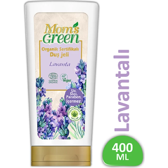Mom's Green Organik Sertifikalı Duş Jeli - Lavantalı 400 ml