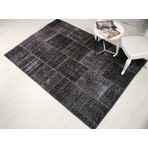Madalyon Patchwork El Dokuma Antik Anadolu Halısı Black Hole