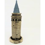 Hediye Seviyorum Galata Kulesi Biblo Altın 14CM