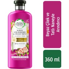 Herbal Essences Saç Bakım Kremi Arındırıcı Beyaz Çilek ve Tatlı Nane 2 x 360 ml