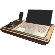 Axolotl Solak Telefon ve Tablet Bölmeli Minderli Laptop Sehpası Notebook Bilgisayar Çalışma Masası