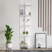 Mozide Retro White Kitaplık