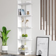 Mozide Retro White Kitaplık