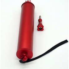Fc Aksiyon Kamera Uyumlu Kırmızı Alüminyum Monopod