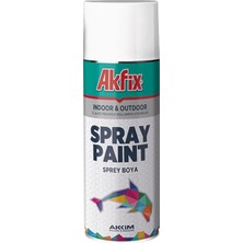 Akfix Akrilik Sprey Boya 400ML Parlak Beyaz