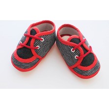 Puppis Baby Çizgili Erkek Bebek Ayakkabı