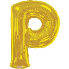 Event Party Store Folyo Balon Harf P Gold 34'' (86CM)