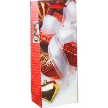 Event Party Store Yılbaşı Çanta Şişe Boyu Beyaz Fiyonk 14CM x 39CM x 8,5cm