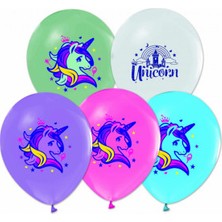 Balonevi Unicorn Baskılı Balon 10 Adet