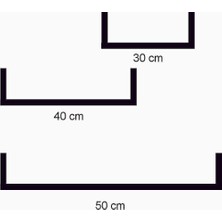 Mozide 3'lü Duvar Rafı