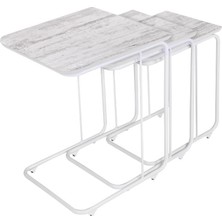 Sweet Home C Zigon Sehpa 3'Lü Takım Mdf Kristal