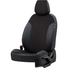 Otom Seat Leon 1999-2005 Özel Üretim Koltuk Kılıfı Tokyo Design Tay Tüyü Siyah