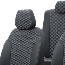 Otom Seat Alhambra 1996-2010 Özel Üretim Koltuk Kılıfı Tokyo Design Deri Siyah - Beyaz