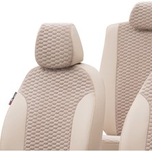 Otom Seat Alhambra 1996-2010 Özel Üretim Koltuk Kılıfı Tokyo Design Tay Tüyü Bej